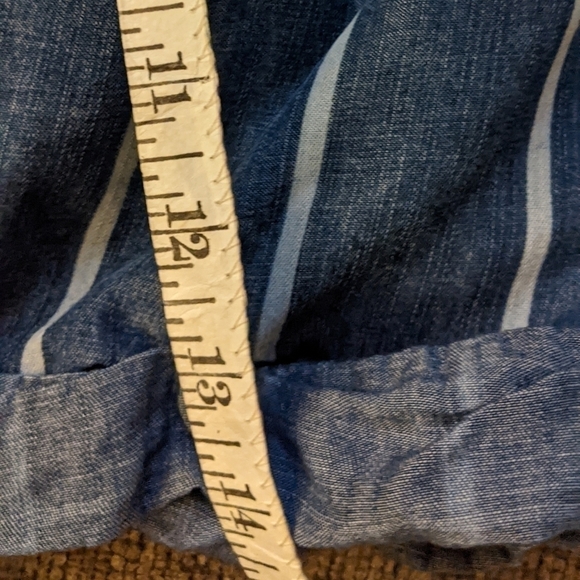 Universal Thread Paper Bag Shorts Blue Striped XS - Picture 5 of 5